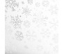 Kartong mustriga - Heyda - hõbedased lumehelbed valgel, A4 240 g/m2 , 1 leht